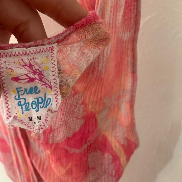 Free People flowy pink tank - Picture 10 of 11